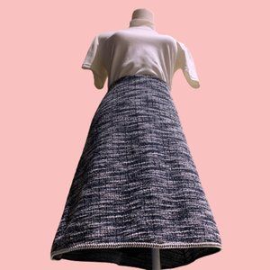 70s Blue/Black/W Tweed Inspired Skirt💕